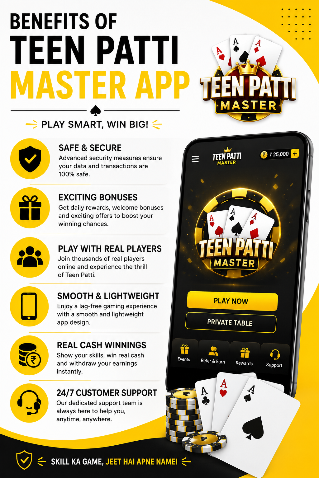Benefits of Teen Patti Master App