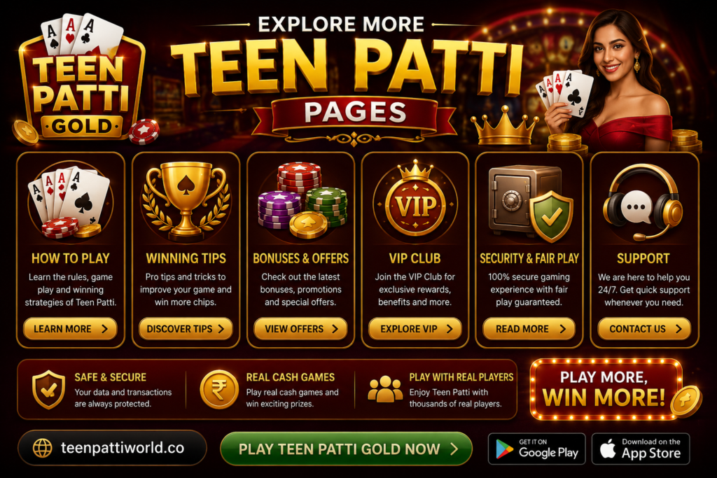 Explore More Teen Patti Pages