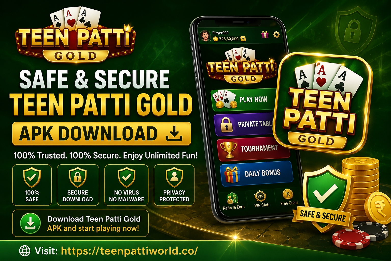 Safe and Secure Teen Patti Gold APK Download