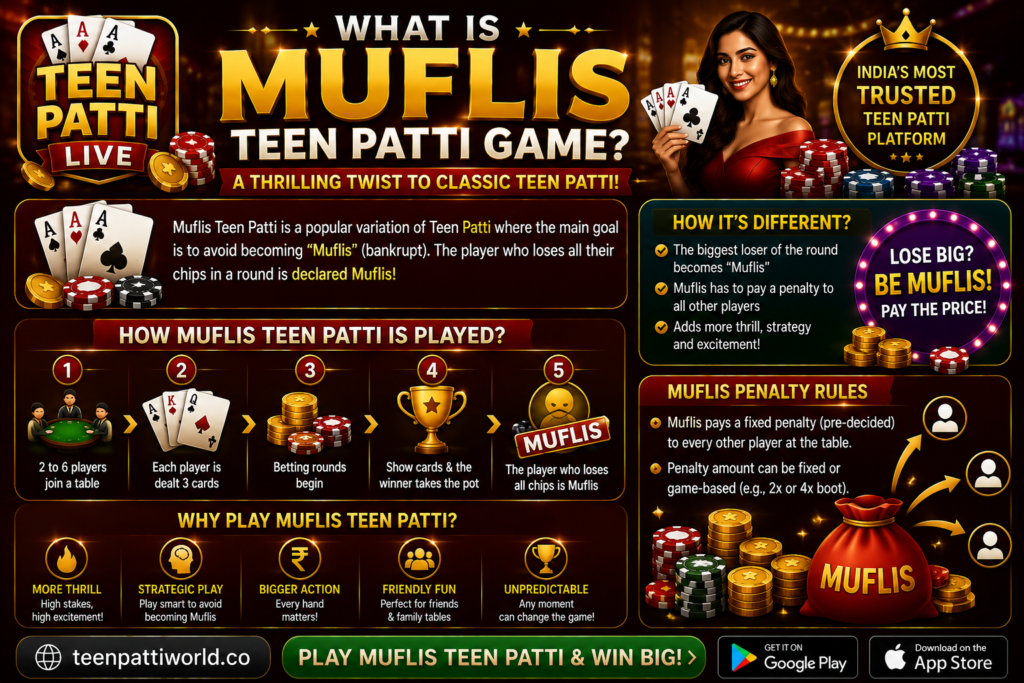 What is Muflis Teen Patti Game